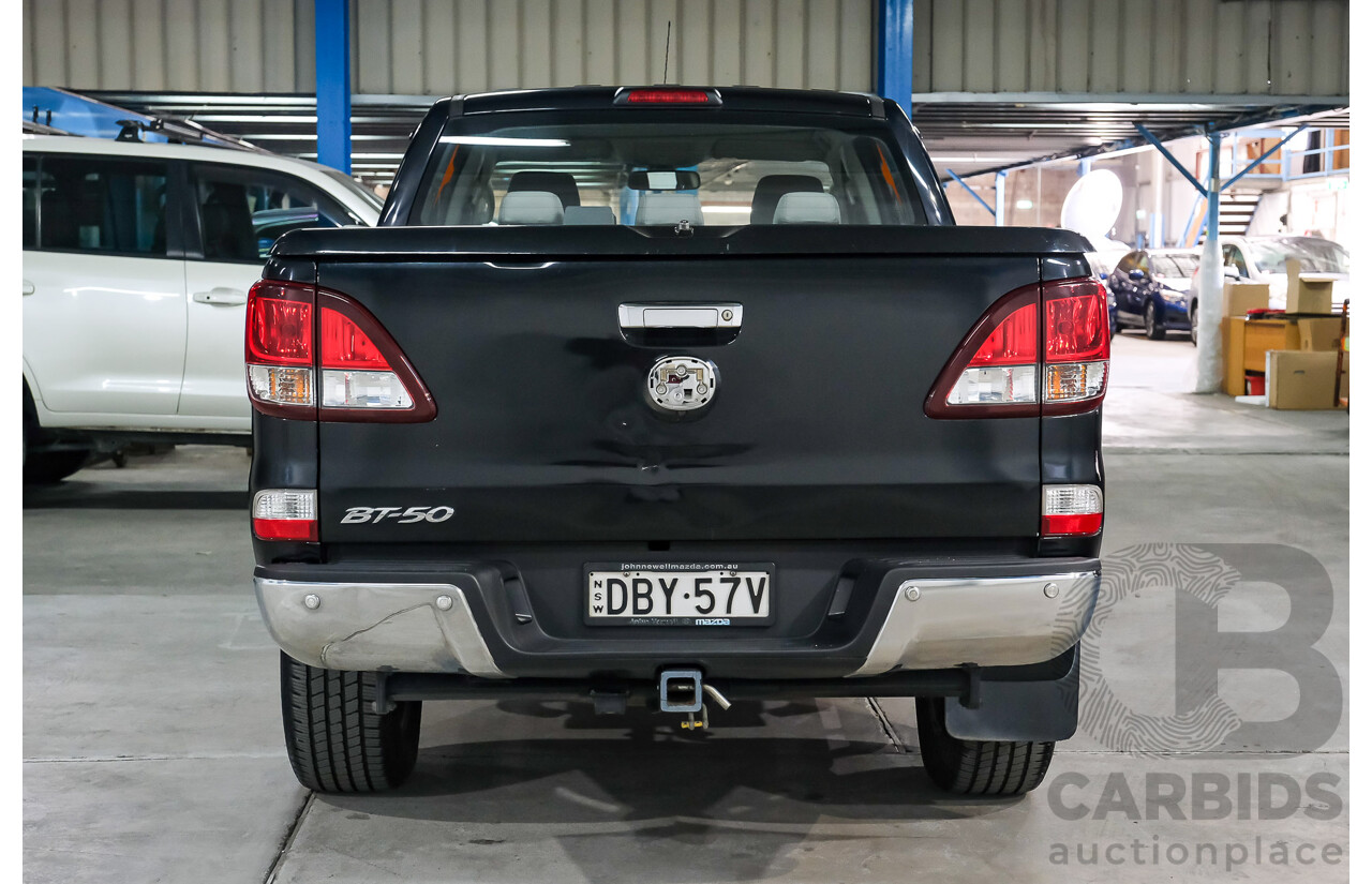 10/2015 Mazda BT-50 XTR Hi-Rider (RWD) MY16 Dual Cab Utility True Black Mica Turbo Diesel 3.2L