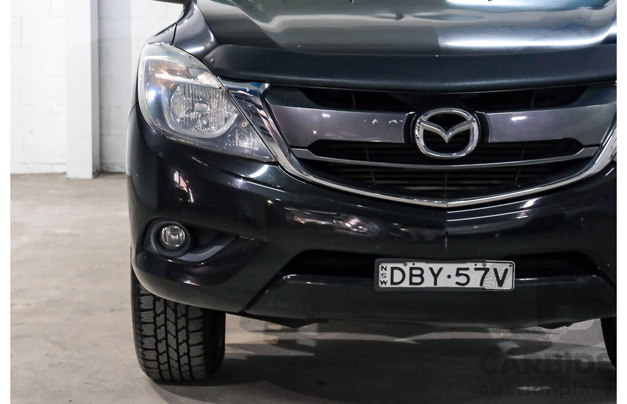 10/2015 Mazda BT-50 XTR Hi-Rider (RWD) MY16 Dual Cab Utility True Black Mica Turbo Diesel 3.2L