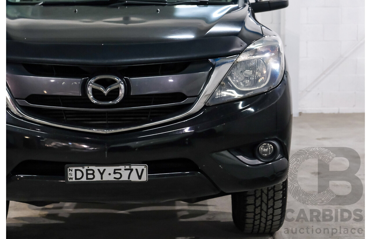 10/2015 Mazda BT-50 XTR Hi-Rider (RWD) MY16 Dual Cab Utility True Black Mica Turbo Diesel 3.2L