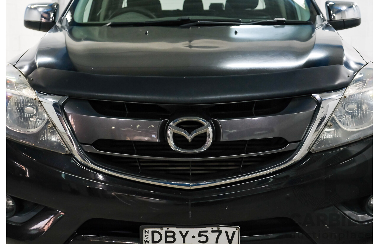 10/2015 Mazda BT-50 XTR Hi-Rider (RWD) MY16 Dual Cab Utility True Black Mica Turbo Diesel 3.2L