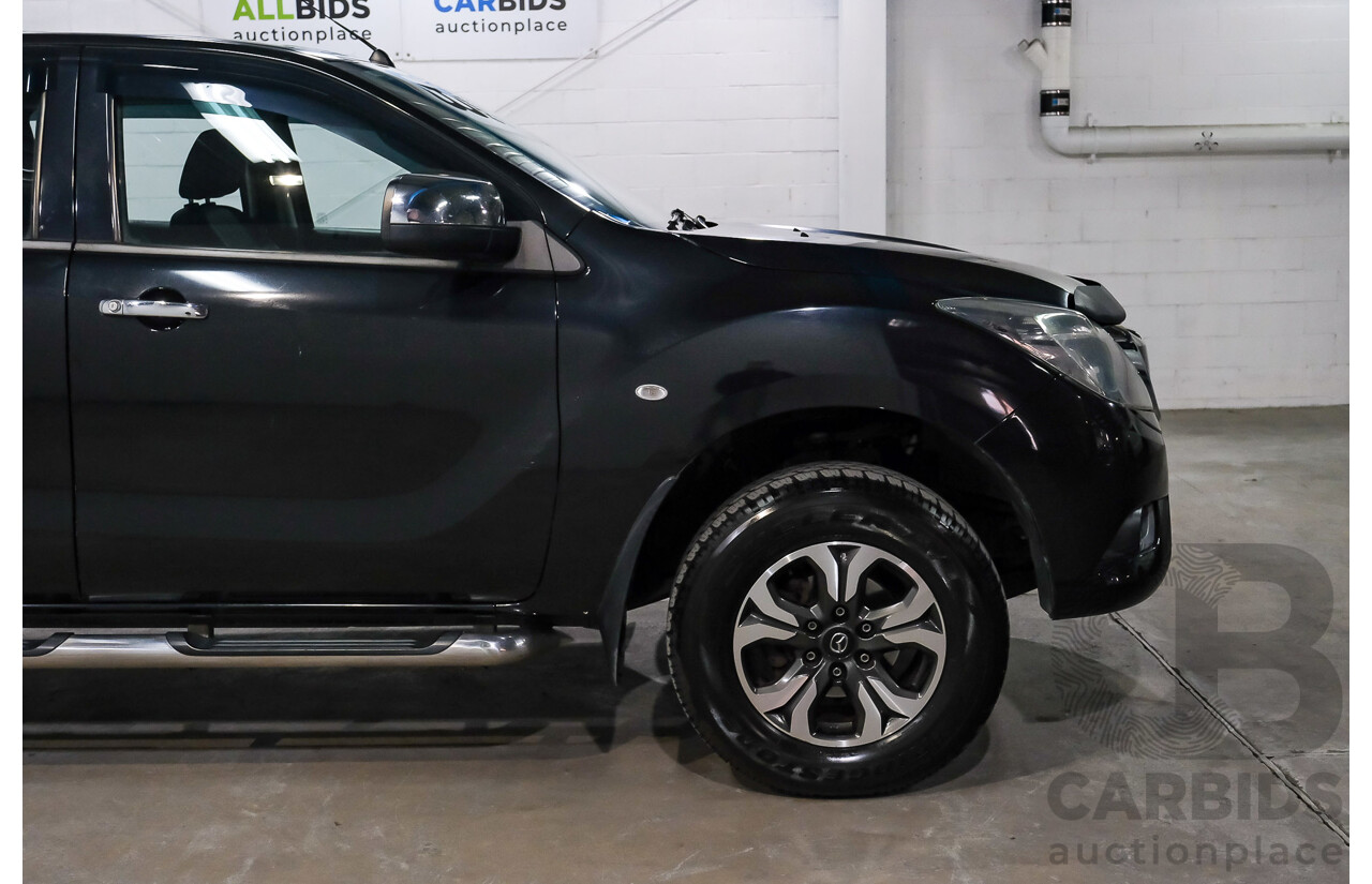 10/2015 Mazda BT-50 XTR Hi-Rider (RWD) MY16 Dual Cab Utility True Black Mica Turbo Diesel 3.2L