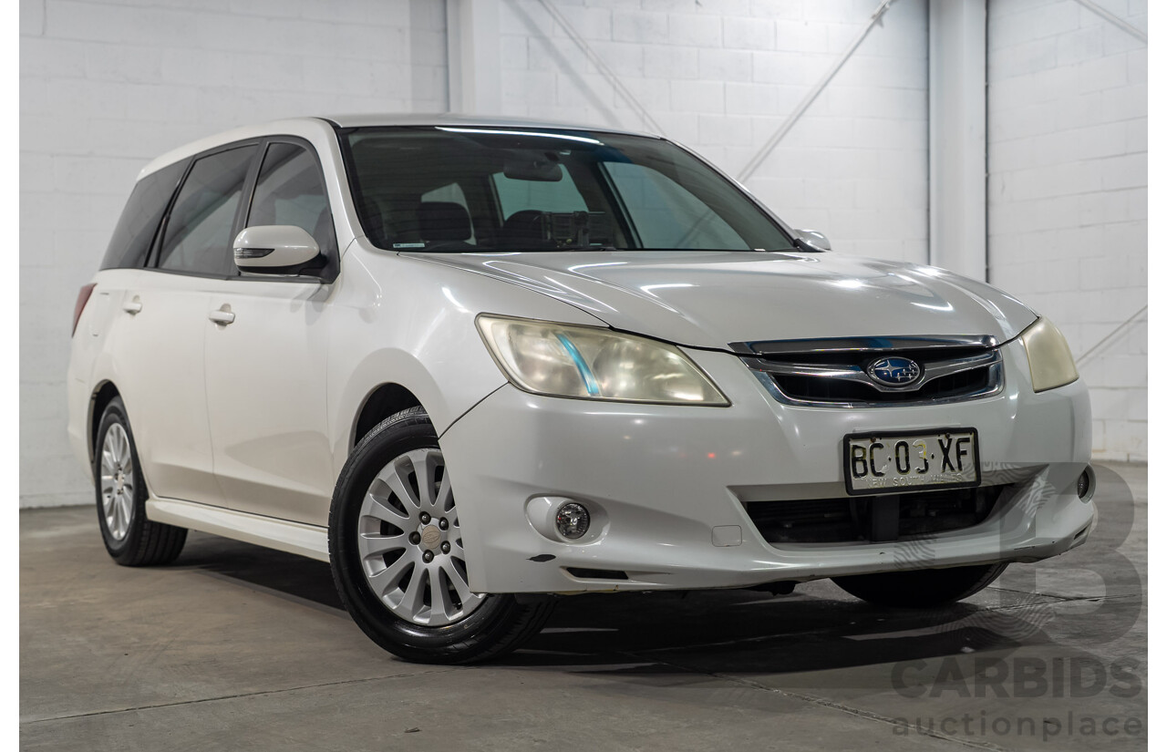 10/2009 Subaru Liberty Exiga 2.5i  AWD MY08 4D Wagon White 2.5L