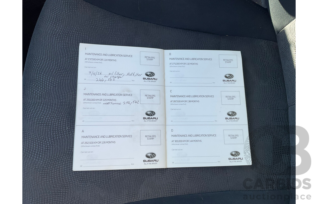 10/2009 Subaru Liberty Exiga 2.5i  AWD MY08 4D Wagon White 2.5L