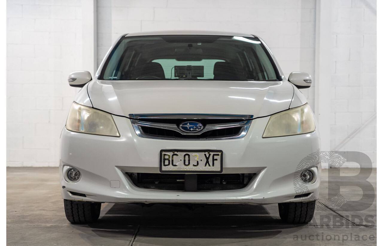 10/2009 Subaru Liberty Exiga 2.5i  AWD MY08 4D Wagon White 2.5L