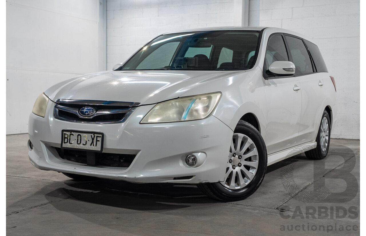 10/2009 Subaru Liberty Exiga 2.5i  AWD MY08 4D Wagon White 2.5L