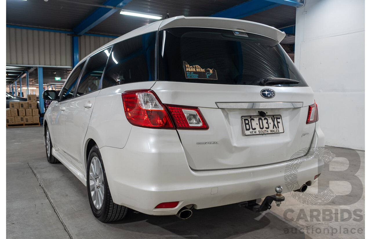 10/2009 Subaru Liberty Exiga 2.5i  AWD MY08 4D Wagon White 2.5L