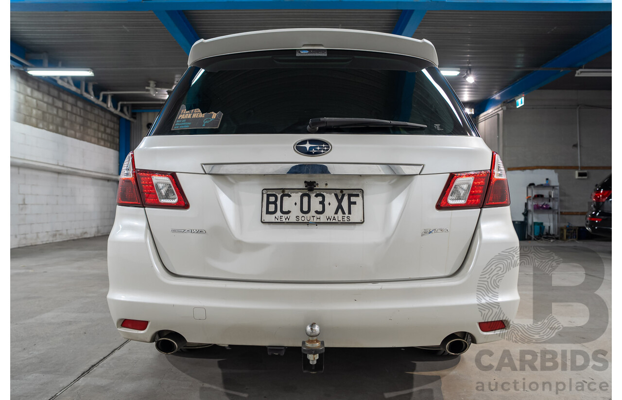 10/2009 Subaru Liberty Exiga 2.5i  AWD MY08 4D Wagon White 2.5L