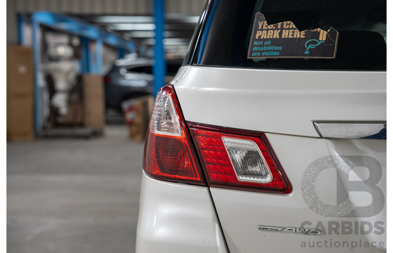 10/2009 Subaru Liberty Exiga 2.5i  AWD MY08 4D Wagon White 2.5L