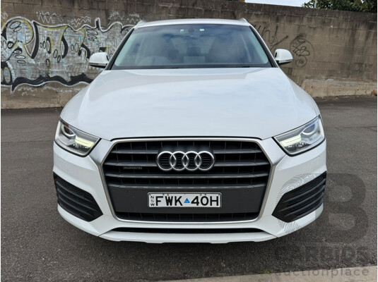 05/2017 Audi Q3 2.0 TFSI SPORT QUATTRO (132kW) AWD 8U MY17 4D Wagon Glacier White Metallic 2.0L