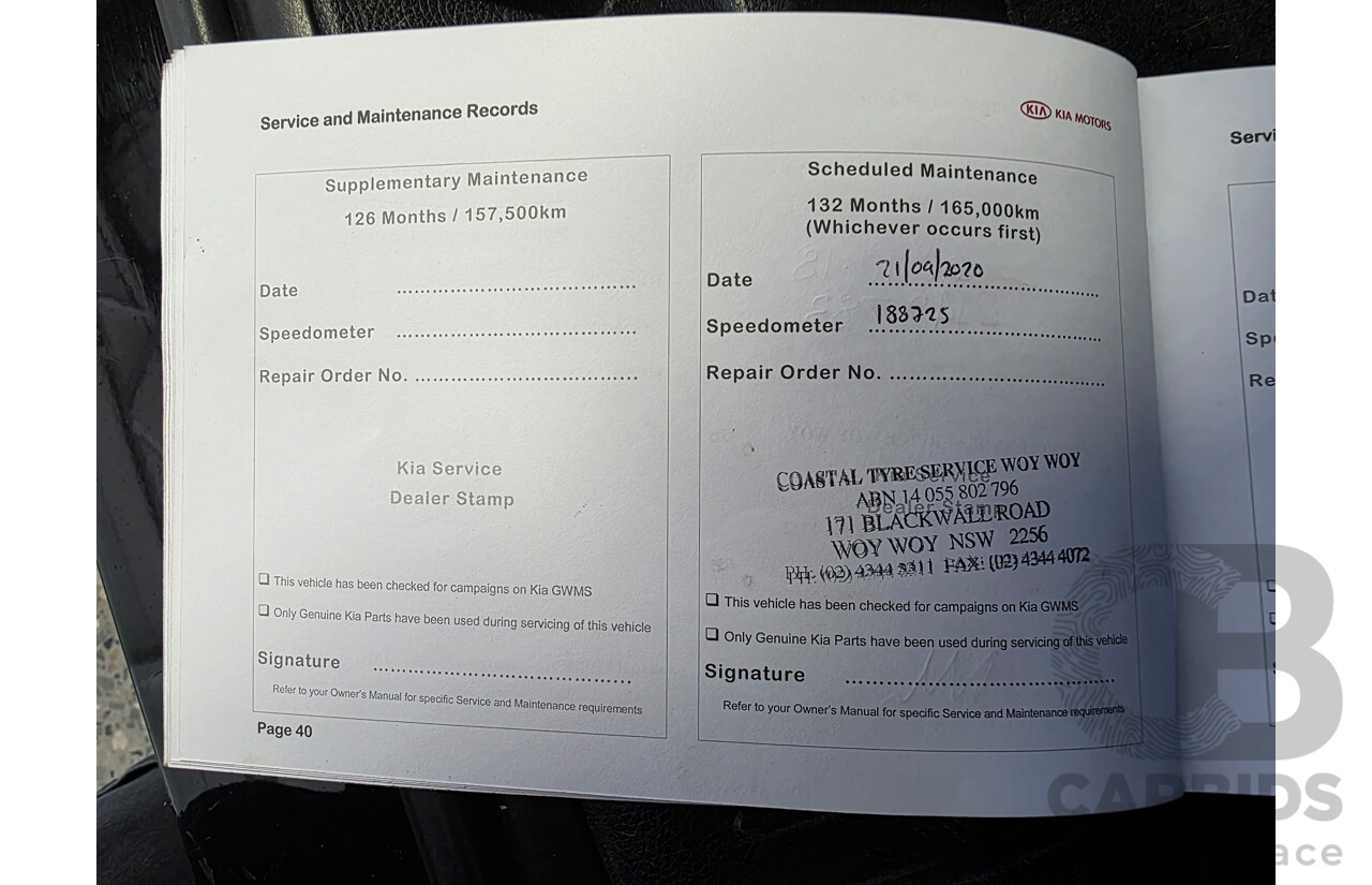 11/2013 Kia Rondo Si RP 4d Wagon Black 1.7L 7 Seats