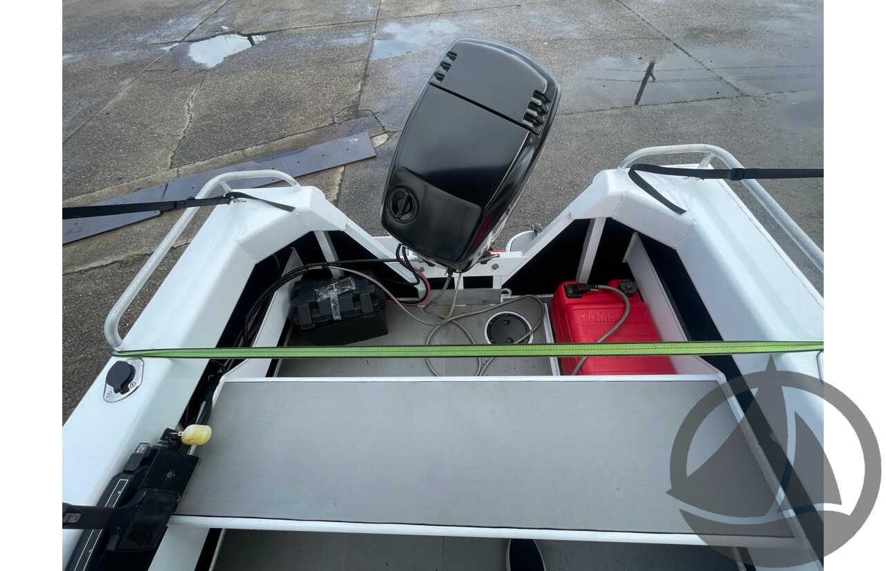 NO RESERVE - CNC Marine Custom Aluminium 4.8m Runabout Boat, 75hp Mercury