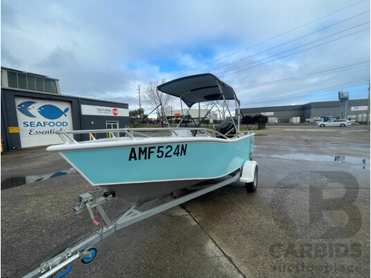NO RESERVE - 2024 CNC Marine Custom DG Aluminium 4.8m Runabout Boat, 75hp Mercury