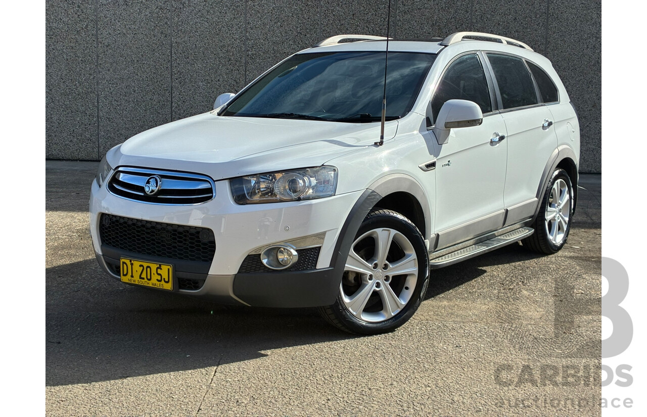 12/2012 Holden Captiva 7 LX (4x4) AWD CG MY12 4D 7 Seat Wagon White Turbo Diesel 2.2L