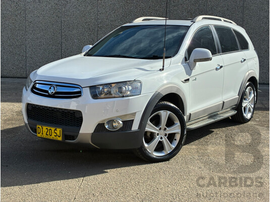 12/2012 Holden Captiva 7 LX (4x4) AWD CG MY12 4D 7 Seat Wagon White Turbo Diesel 2.2L