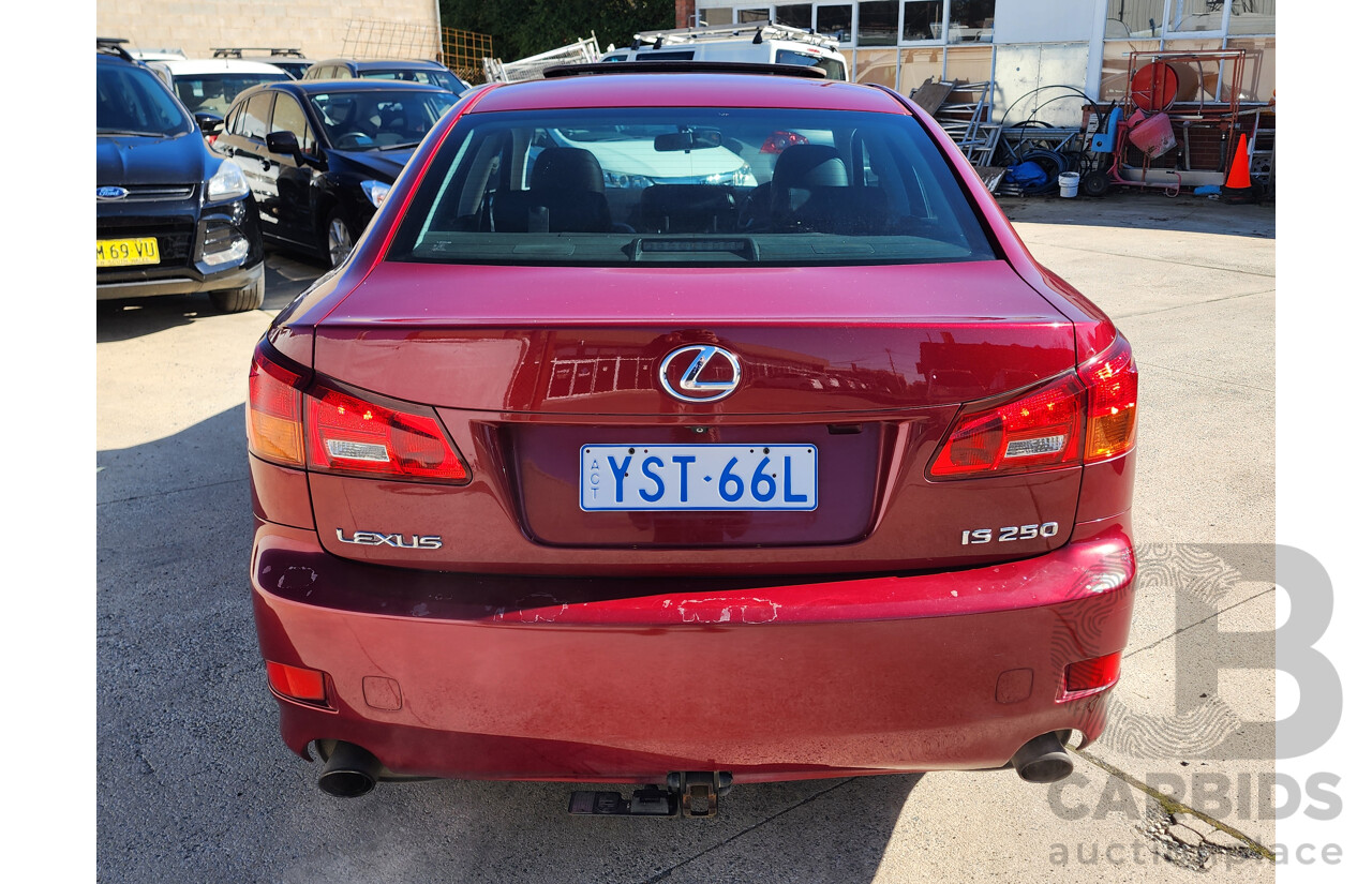 04/2008 Lexus Is250 Prestige GSE20R 4d Sedan Marron 2.5L