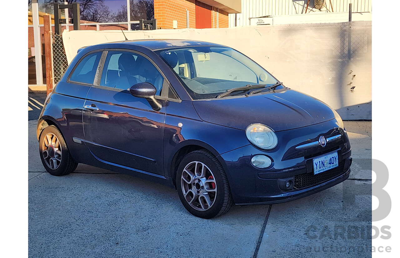 12/2009 Fiat 500 Sport 3d Hatchback Blue 1.4L