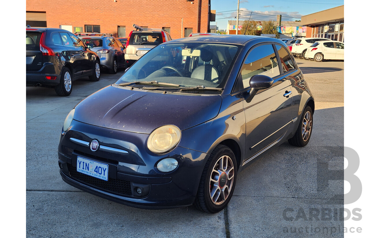 12/2009 Fiat 500 Sport 3d Hatchback Blue 1.4L