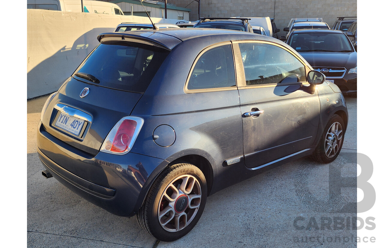 12/2009 Fiat 500 Sport 3d Hatchback Blue 1.4L