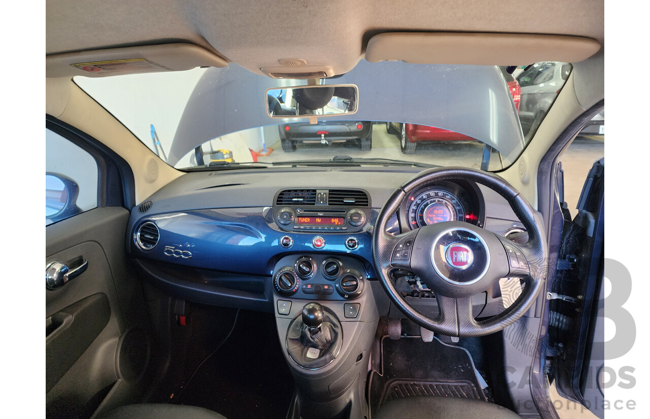 12/2009 Fiat 500 Sport  3d Hatchback Blue 1.4L