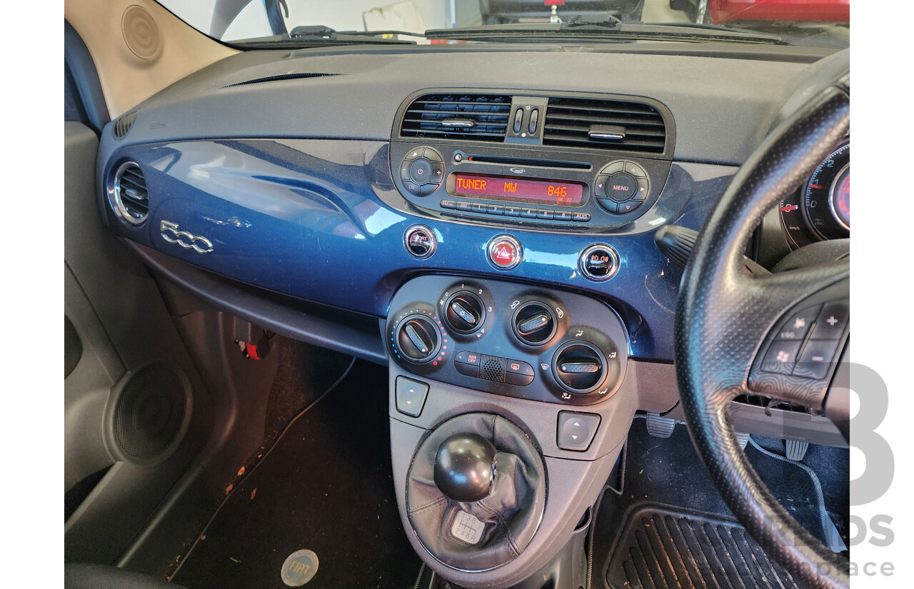 12/2009 Fiat 500 Sport  3d Hatchback Blue 1.4L