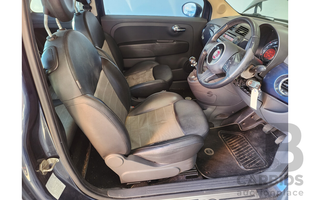 12/2009 Fiat 500 Sport  3d Hatchback Blue 1.4L