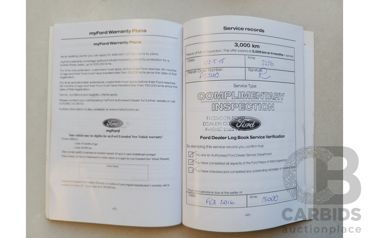 08/2014 Ford Ecosport Titanium 1.5 BK 4d Wagon Silver 1.5L