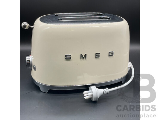 SMEG 50's Retro Style 2 Slice Toaster - Cream