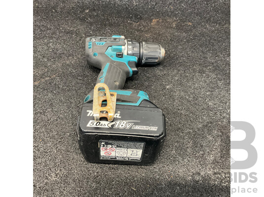MAKITA 18V LXT Brushless Drill Driver (DDF487) with 5.0Ah Battery