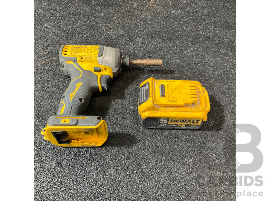 DEWALT XR Brushless Impact Driver (DSF809) with 18V 5.0Ah Battery