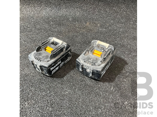 MAKITA 18v 6.0Ah Battery - Lot of 2