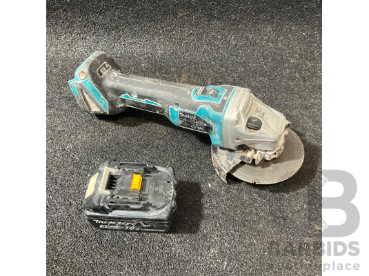 MAKITA 18V Angle Grinder (DGA504) with 5.0Ah Battery