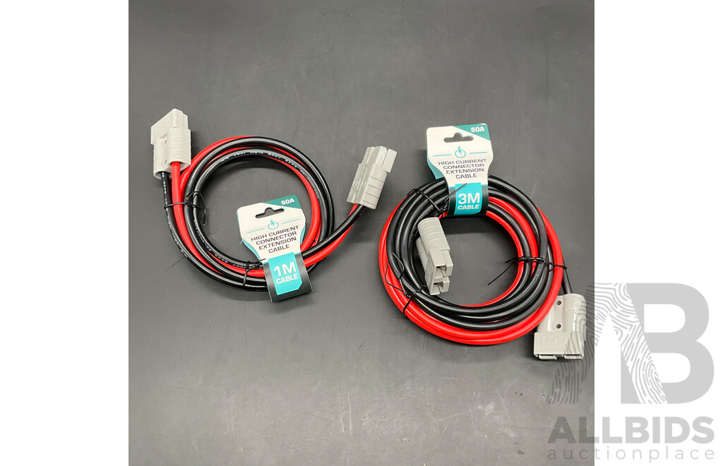 High Current Connector Extension 1M Cable , High Current Connector Extension 3m Cable
