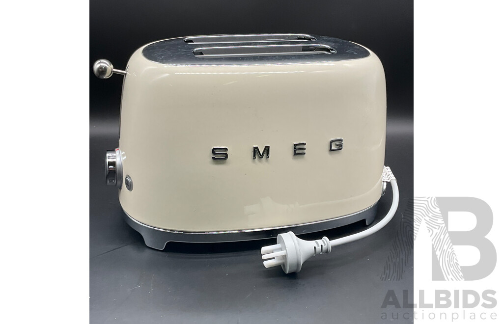 SMEG 50's Retro Style 2 Slice Toaster - Cream