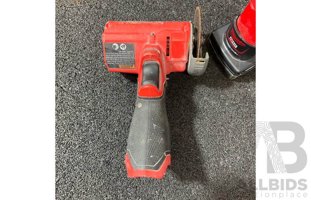 MILWAUKEE M12 FUEL Compact Cut Off Saw with 6.0Ah Battery