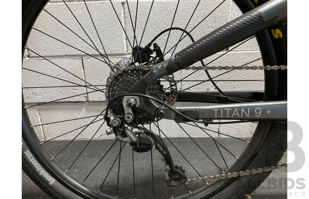 VALK Titan 9+ Dual Suspension Mid Drive Electric Mountain Bike