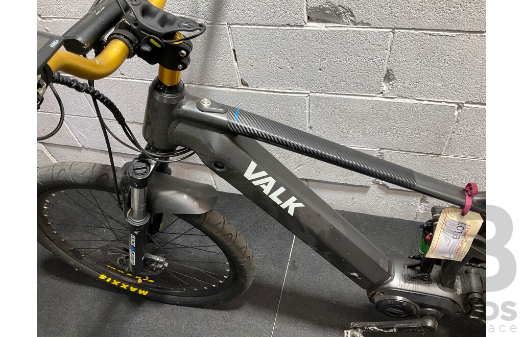 VALK Titan 9+ Dual Suspension Mid Drive Electric Mountain Bike
