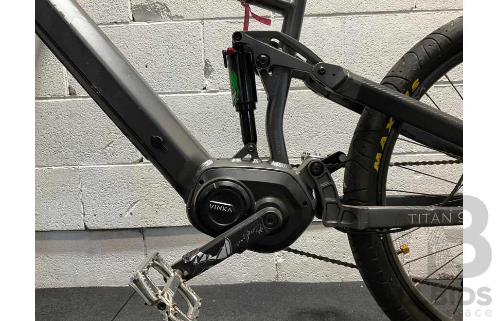 VALK Titan 9+ Dual Suspension Mid Drive Electric Mountain Bike