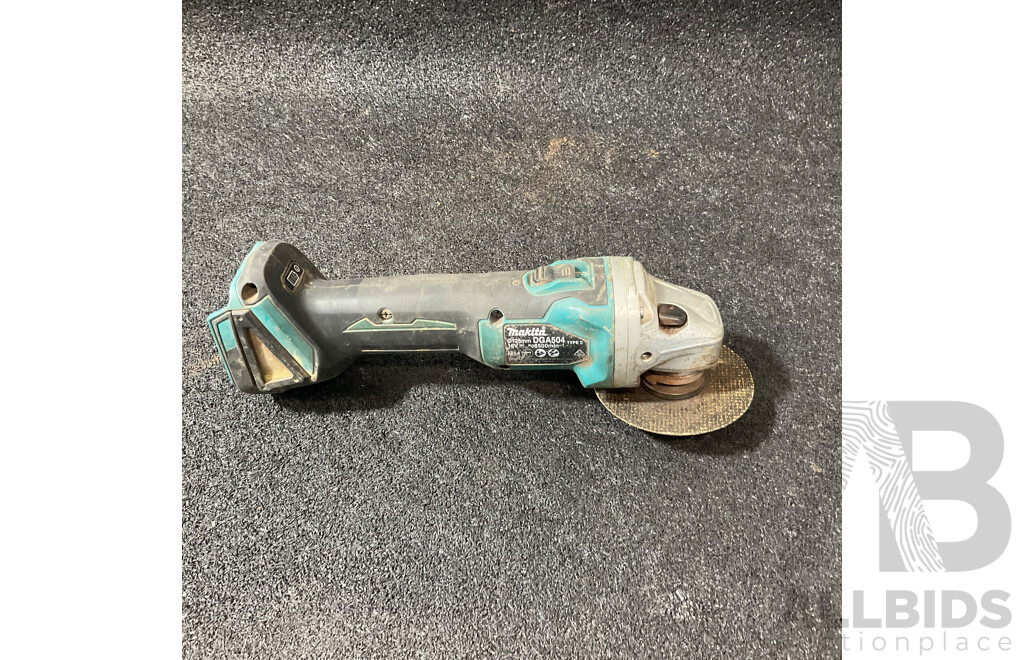 MAKITA 18v LXT Brushless Angle Grinder (DGA504) - Skin Only