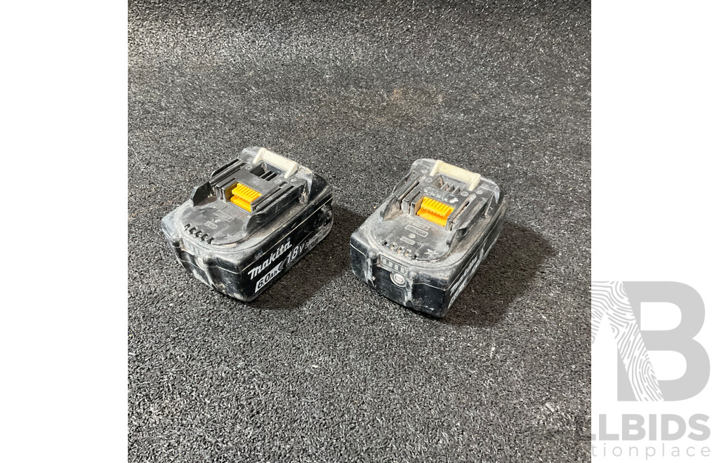 MAKITA 18v  6.0Ah Battery - Lot of 2
