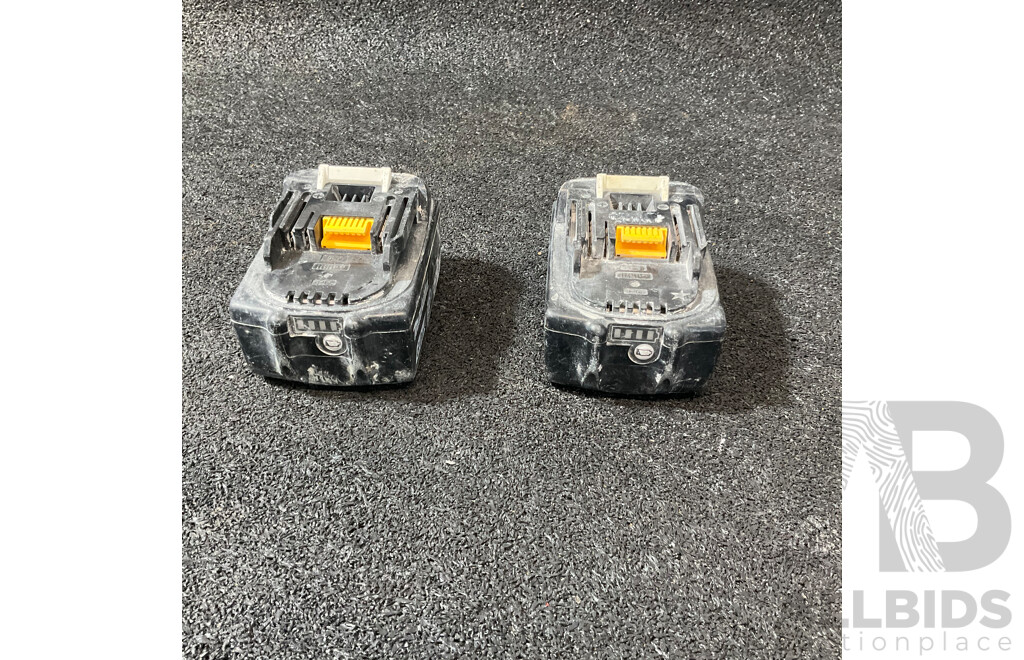MAKITA 18v  6.0Ah Battery - Lot of 2