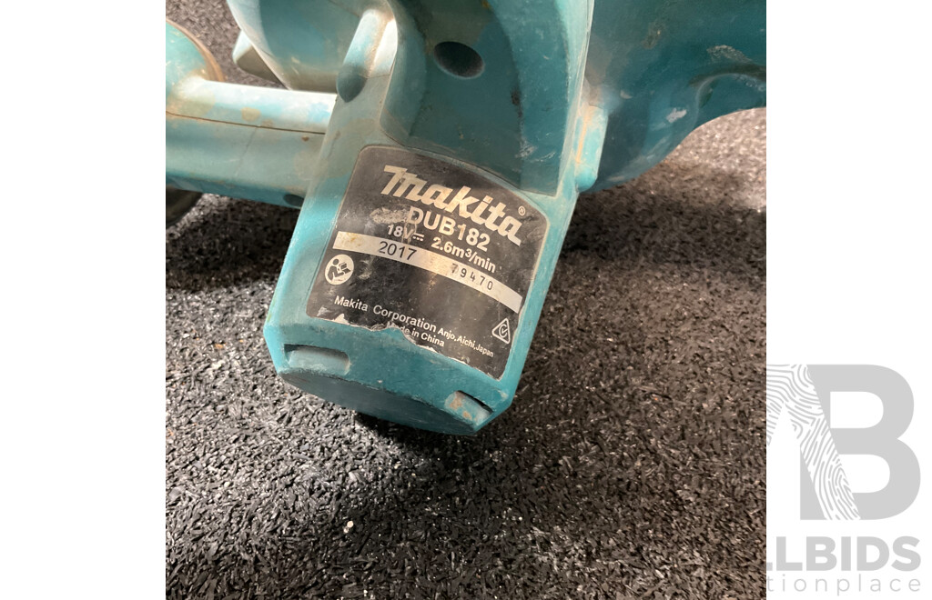 MAKITA 18V Blower (DUB182) with 5.0Ah Battery