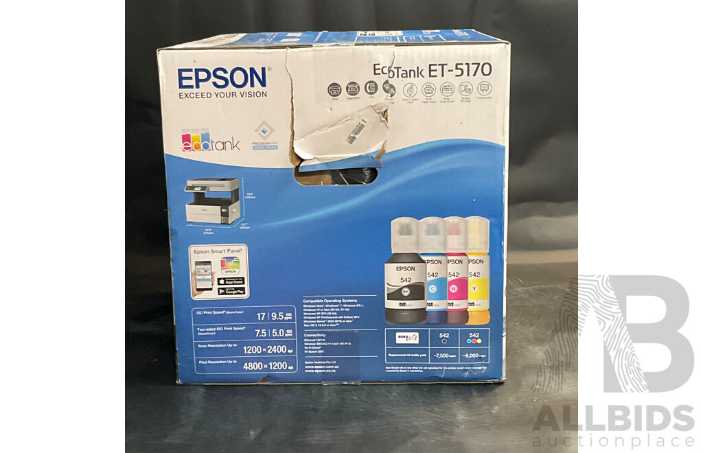 EPSON EcoTank ( ET-5170 ) Business Printer with ADF and Fax