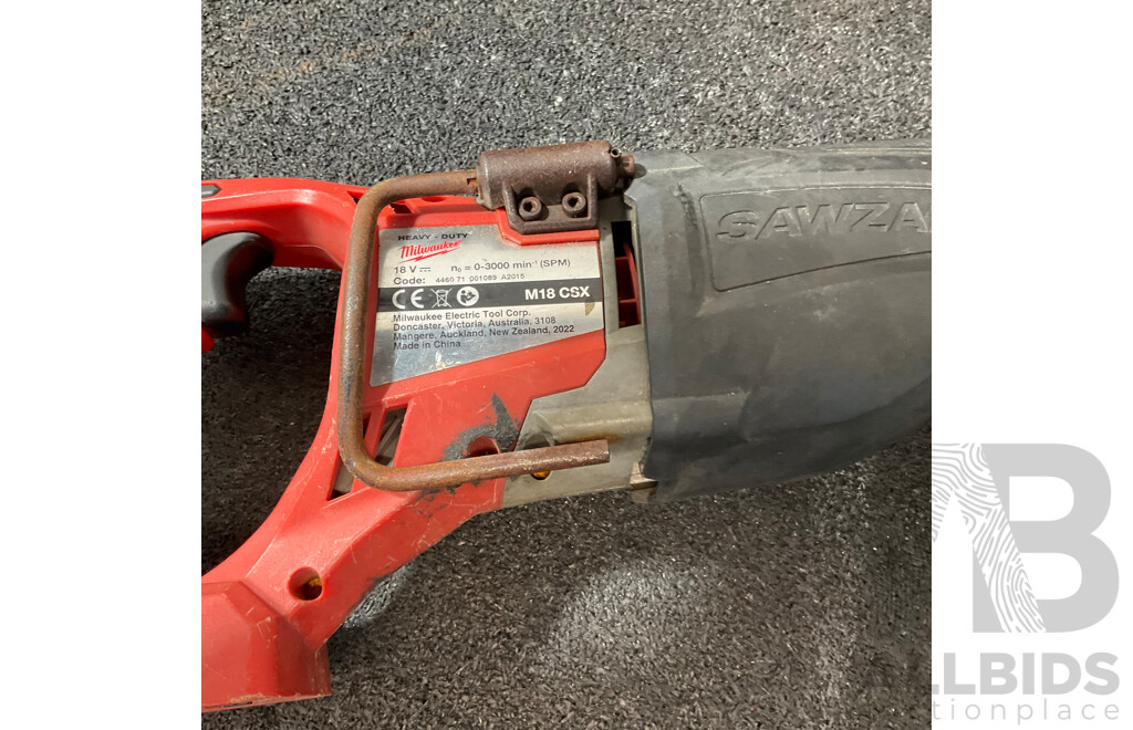 MILWAUKEE (M18 CSX) SAWZALL Reciprocating Saw