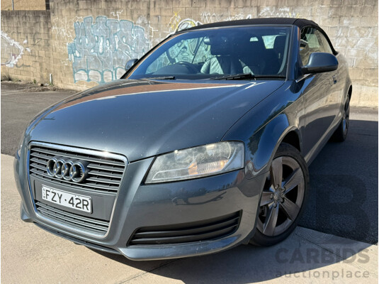 01/2009 Audi A3 1.8 TFSI ATTRACTION FWD 8P 2D Convertible Meteor Gray Pearlescent 1.8L
