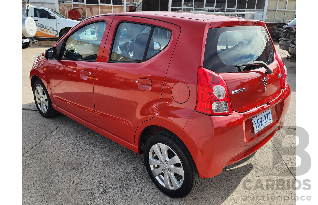 02/2013 Suzuki Alto GLX GF MY12 5d Hatchback Red 1.0L