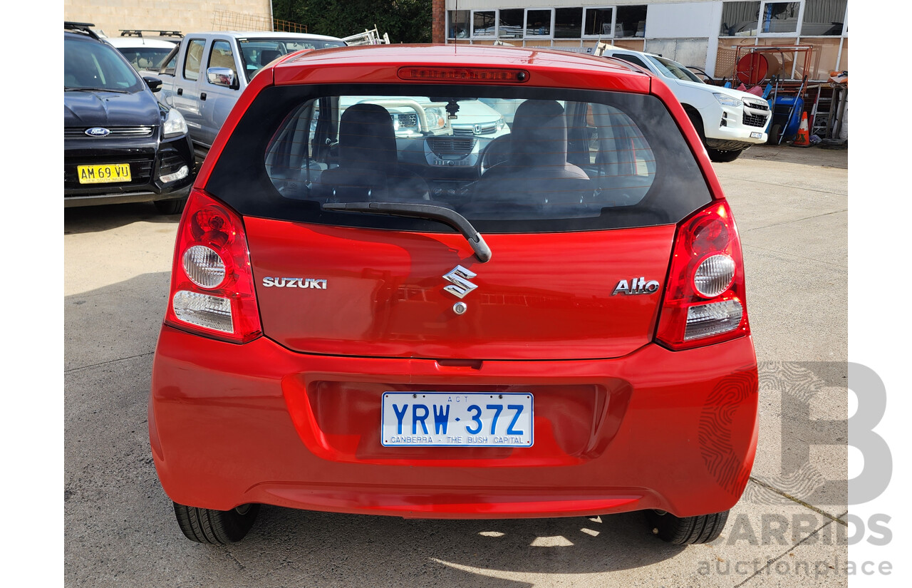 02/2013 Suzuki Alto GLX GF MY12 5d Hatchback Red 1.0L