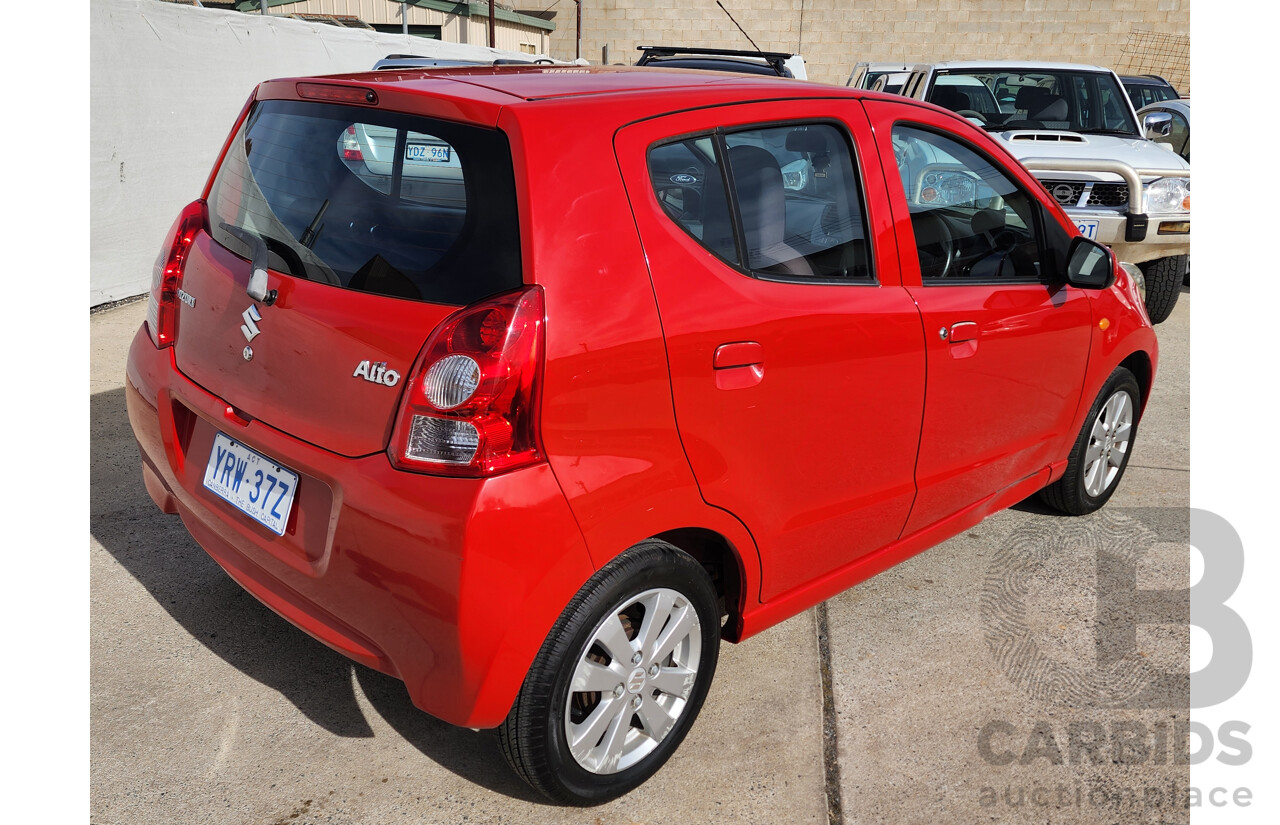 02/2013 Suzuki Alto GLX GF MY12 5d Hatchback Red 1.0L
