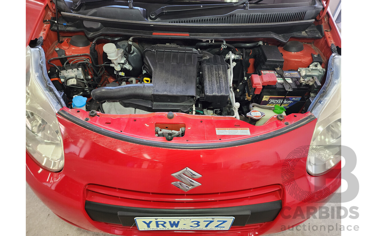 02/2013 Suzuki Alto GLX GF MY12 5d Hatchback Red 1.0L