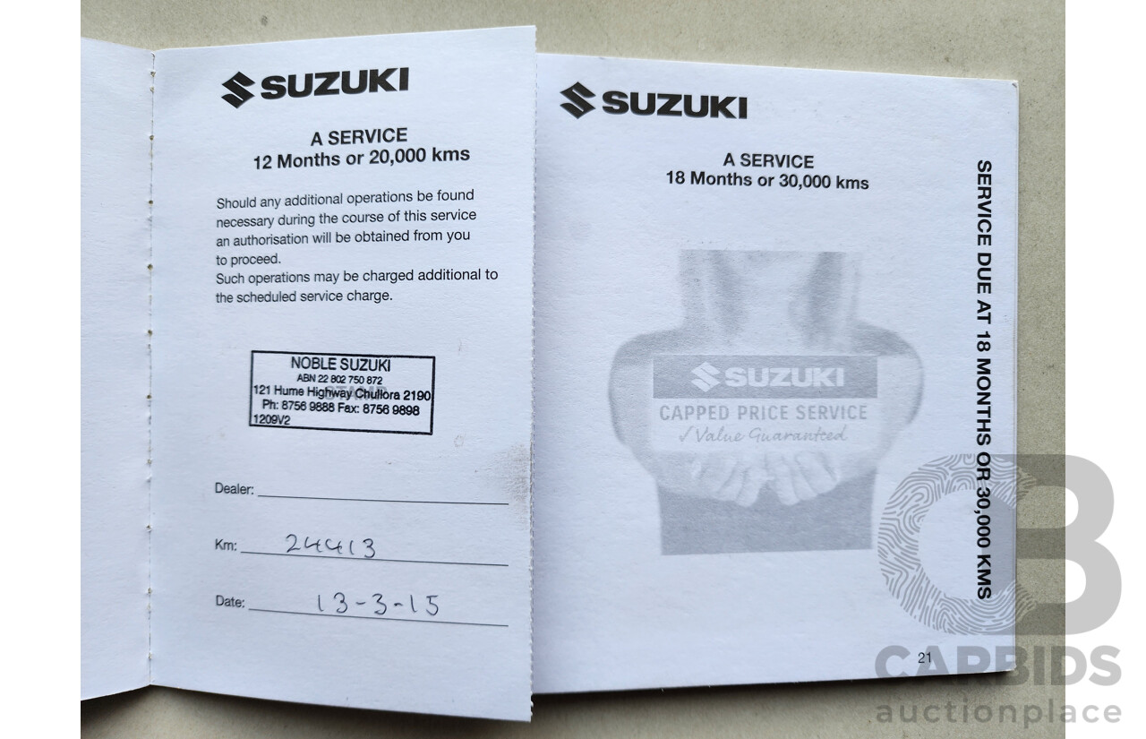 02/2013 Suzuki Alto GLX GF MY12 5d Hatchback Red 1.0L