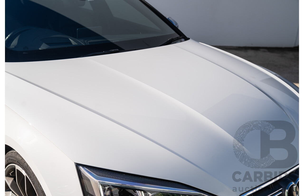 06/2018 Audi S5 Sportback Quattro (AWD) F5 MY18 4d Sedan Glacier White Turbo 3.0L